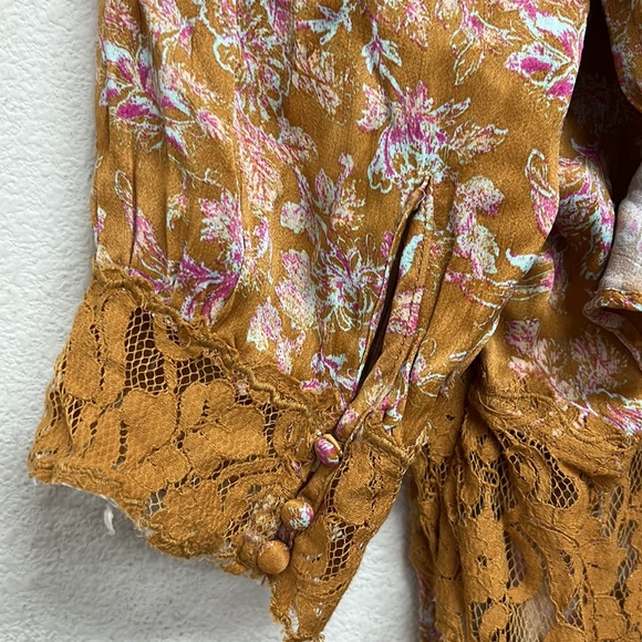 Free People Lucie Mini Dress in Antique Gold - Picture 13 of 16